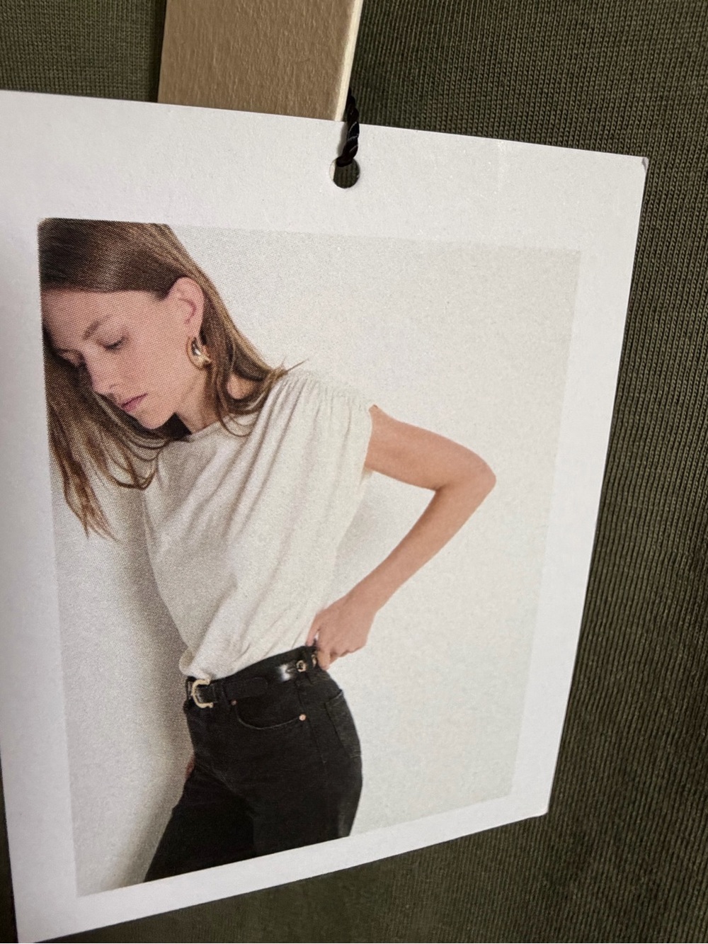 Nation LA, Anthropologie Rebecca Olive Ruched Sleeve Boat Neck Tank Top - Picture 7 of 7